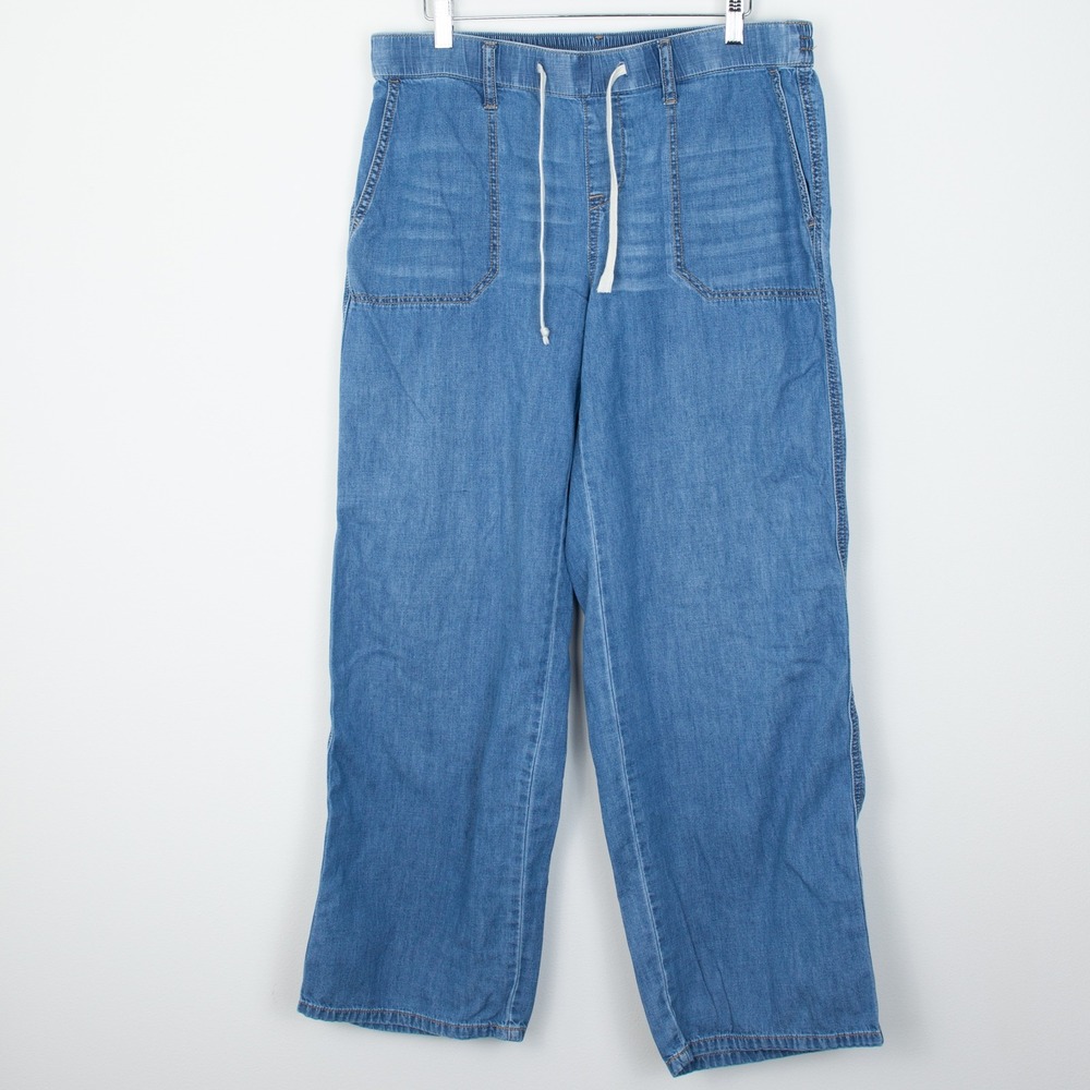 Torrid Pull On Wide Leg Pants Womens 00R Lightweight Drawstring Elastic Waist